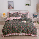 Parure housse de couette fleurie