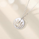 Pendentif fleur de lotus argent