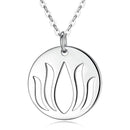 Pendentif fleur de lotus argent