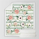 Plaid canapé fleuri