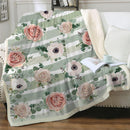 Plaid canapé fleuri