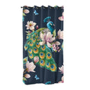 Rideau motif paon