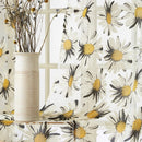 Rideaux fleuris de marguerites