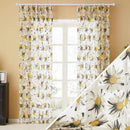 Rideaux fleuris de marguerites