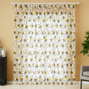 Rideaux fleuris de marguerites