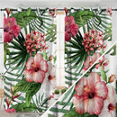 Rideaux fleurs tropicales