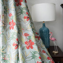 Rideaux motif flamant rose