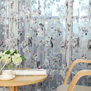 Rideaux transparents fleuris