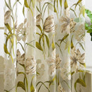Rideaux voilage fleuri