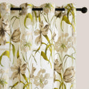 Rideaux voilage fleuri