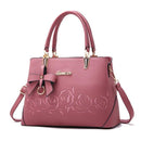 Sac bordeaux fleuri