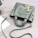 Sac cabas fleurs brodées