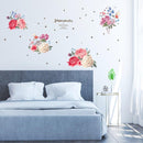 Sticker bouquet de fleurs