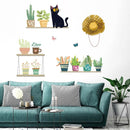 Sticker chat & fleurs