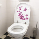 Sticker fleur pour toilettes