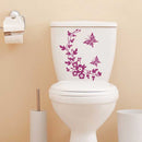 Sticker fleur pour toilettes