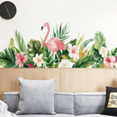 Sticker fleurs exotiques