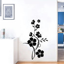 Sticker fleurs noires