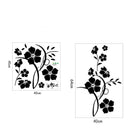 Sticker fleurs noires