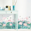 Sticker mural fleur de lotus