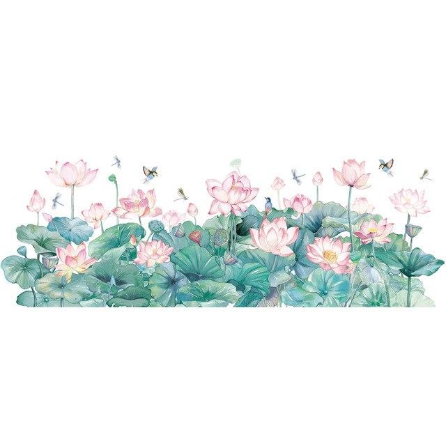 Sticker mural fleur de lotus