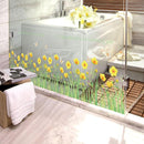 Sticker mural fleurs jaunes