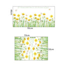 Sticker mural fleurs jaunes