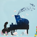 Sticker piano fleur