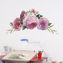 Stickers deco fleur rose