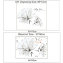 Stickers fleur blanche