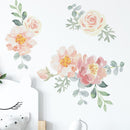 Stickers fleur pastel