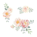 Stickers fleur pastel