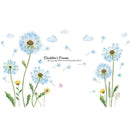 Stickers fleurs bleues