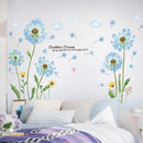 Stickers fleurs bleues