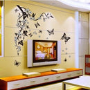 Stickers fleurs et papillons