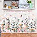 Stickers fleurs pour salle de bain