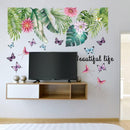 Stickers fleurs tropicales