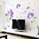 Stickers Fleurs Violettes