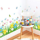 Stickers herbe et fleurs