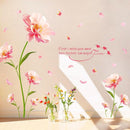 Stickers muraux fleurs roses