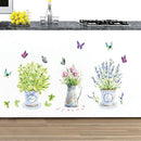 Stickers pot de fleurs