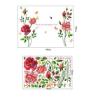 Stickers roses rouges