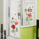 Stickers roses rouges