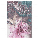 Tableau fleur abstrait