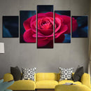 Tableau fleur contemporain