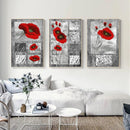 Tableau fleur coquelicot