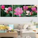 Tableau fleur de lotus rose