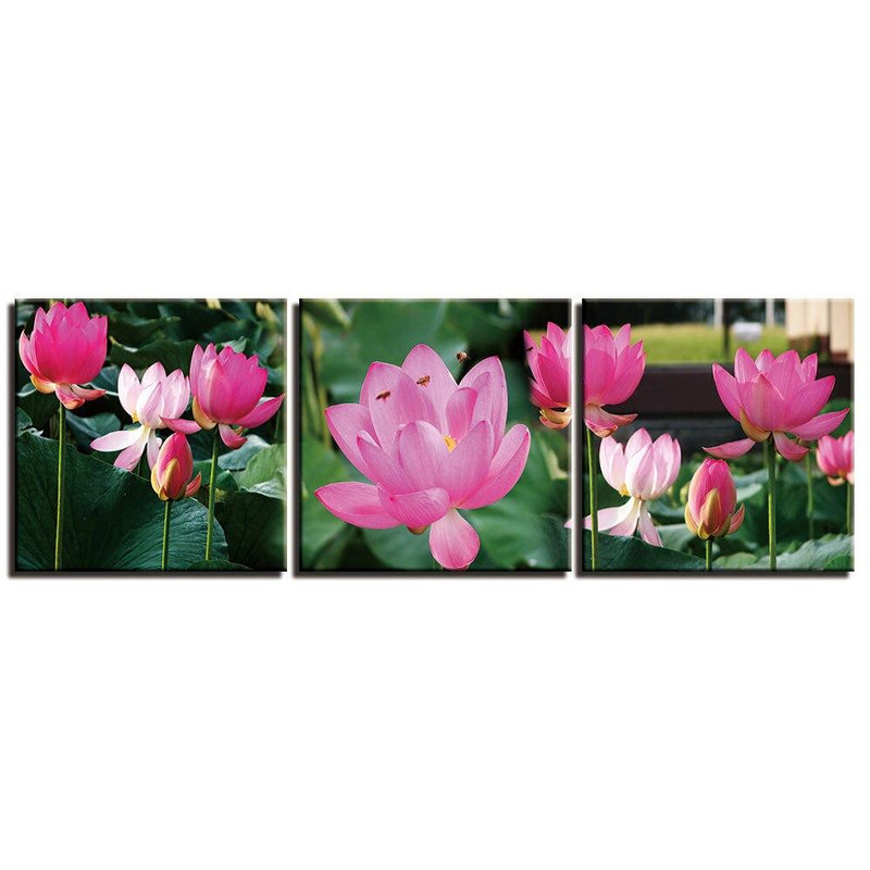 Tableau fleur de lotus rose
