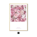 Tableau fleur rose pale