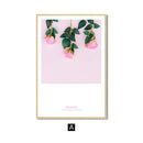 Tableau fleur rose pale